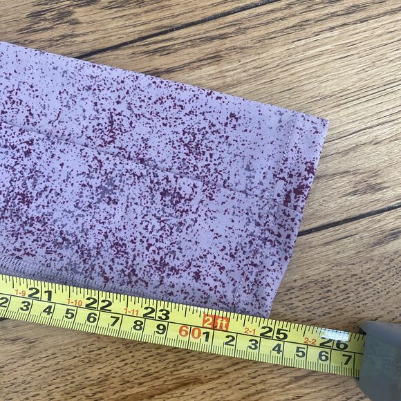 Gymshark Chalk Women's Mallow Purple Splatter Leggings Size XS Stretch Pockets - Picture 8 of 10